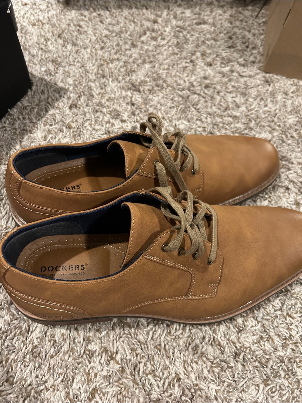 Dockers Tan Lace-Up Derby Shoes
